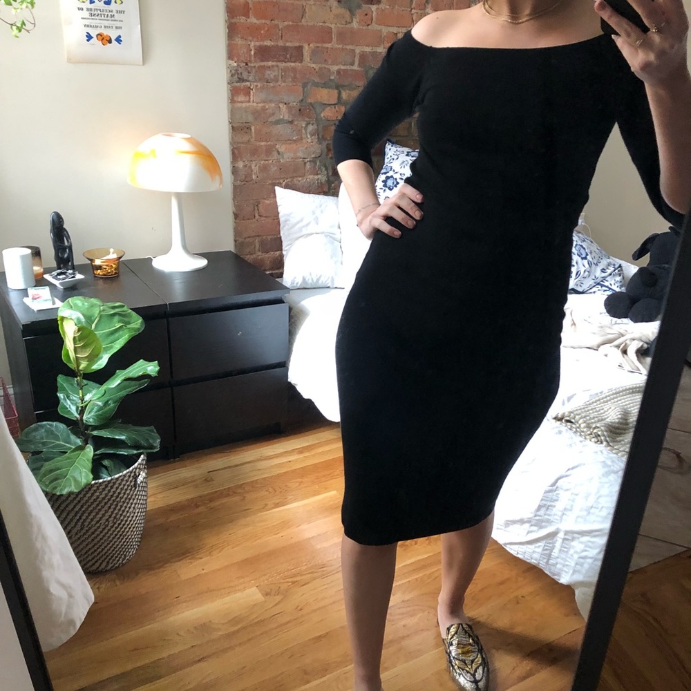 Zara black sexy dress